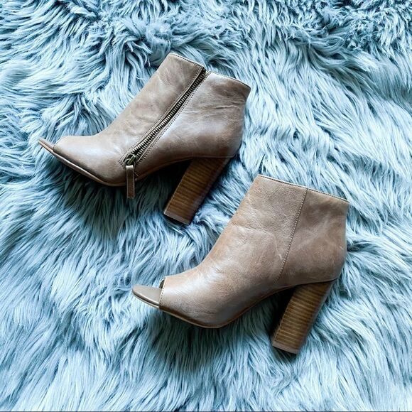 Levity Alana Peeptoe booties, 8 - Picture 1 of 8